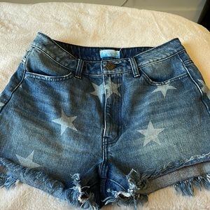 Mumu Blue Star Denim Shorts!